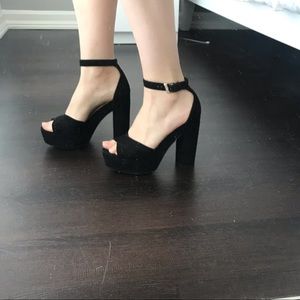 Black Suede Heels
